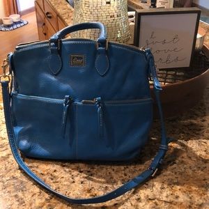 Gorgeous turquoise pebble leather Dooney Bourke